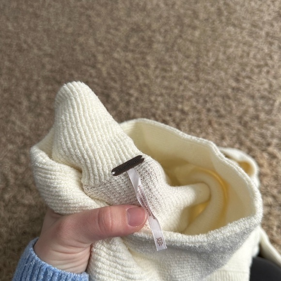 FREE PEOPLE Ottoman Slouchy Sweater Tunic In Ecru - Picture 11 of 12